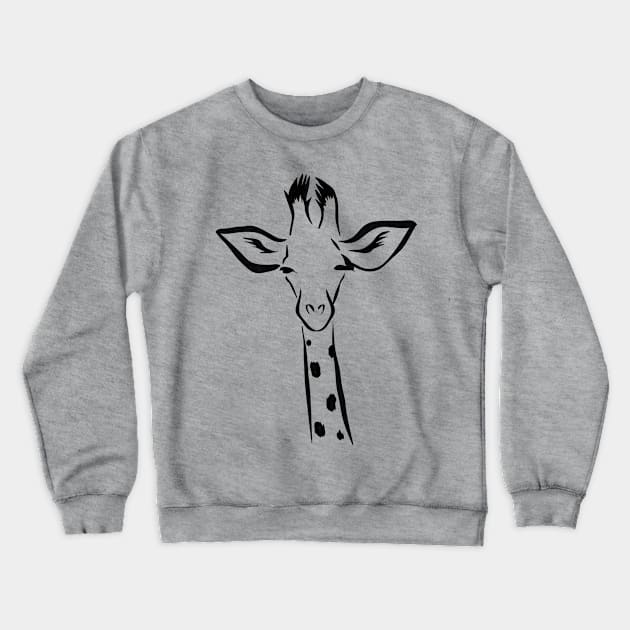 Cute Giraffe Crewneck Sweatshirt by Griffelkinn